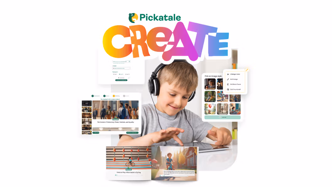 Pickatale AI Book Creator Interface